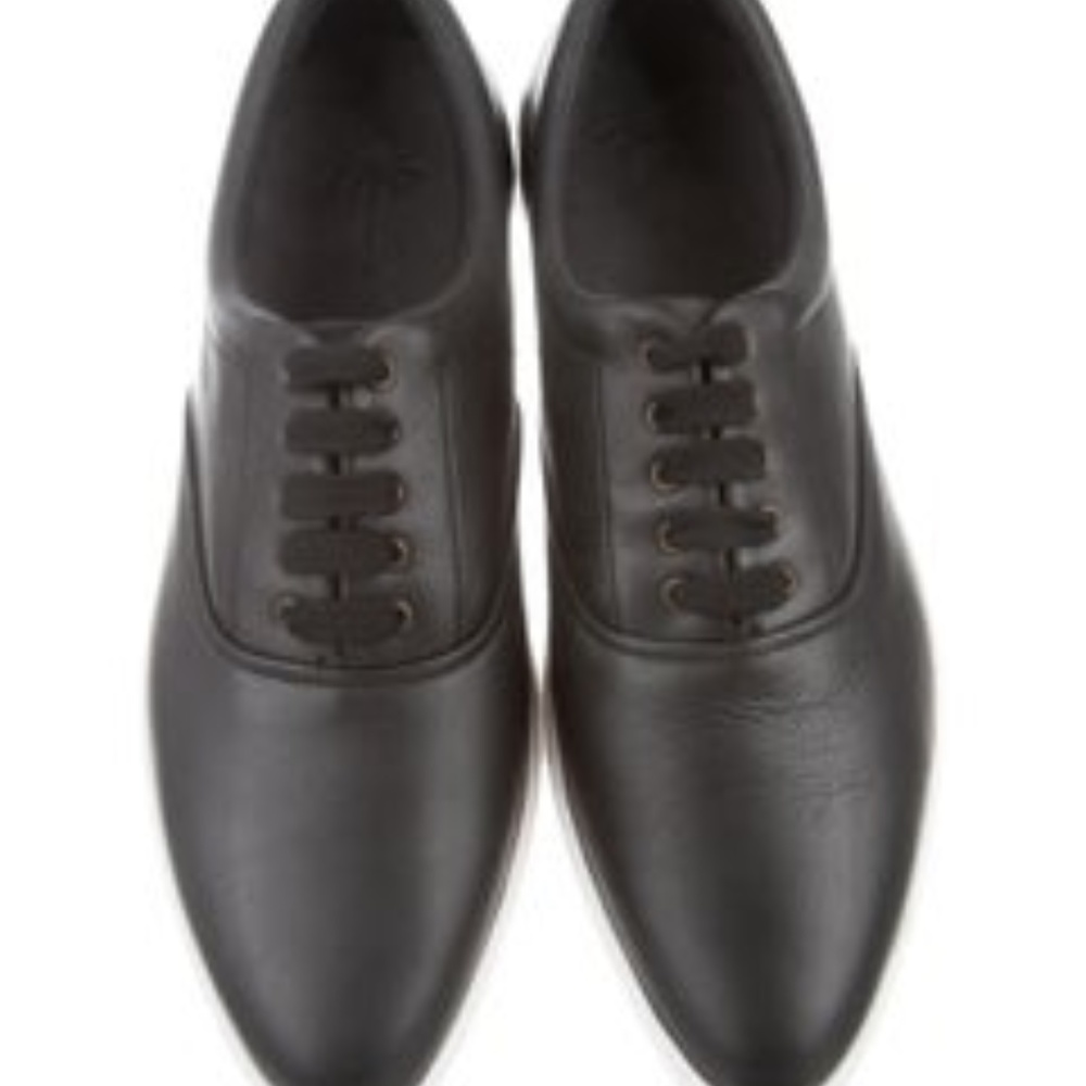 Tomas Maier Black Leather Sneakers